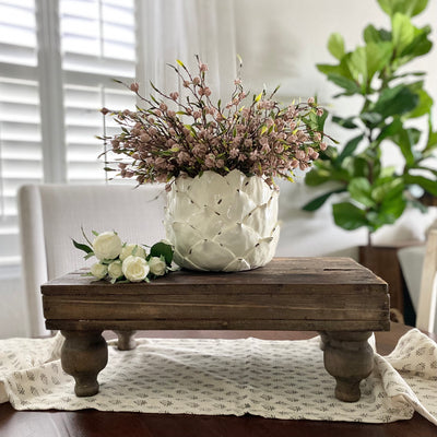 Rustic Footed Serving Stand