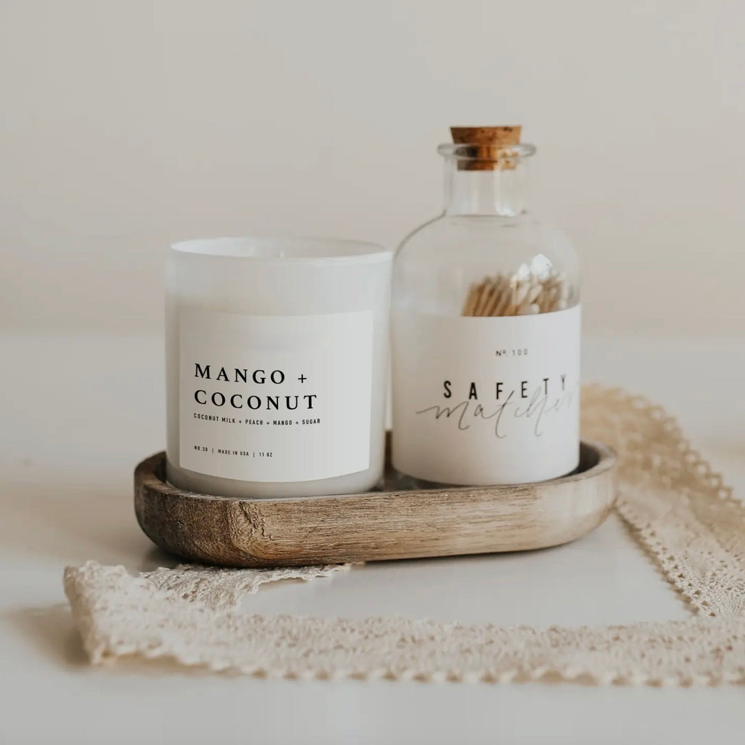 Mango + Coconut Scented Candle