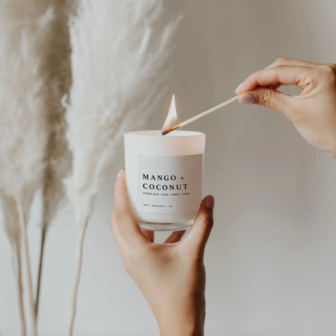 Mango + Coconut Scented Candle