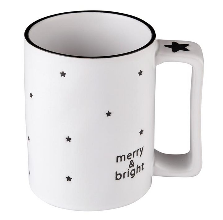 "Merry & Bright" Organic Holiday Mug