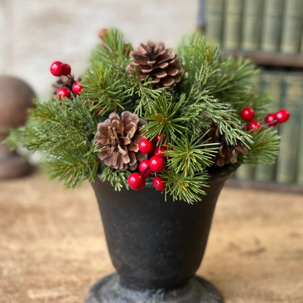 Pepper Berry Spruce Half Sphere