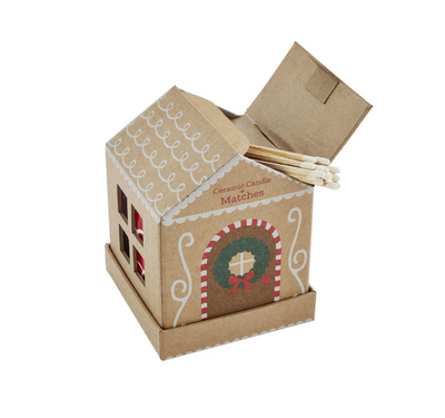 Kraft Gingerbread House Candle Gift Box Set