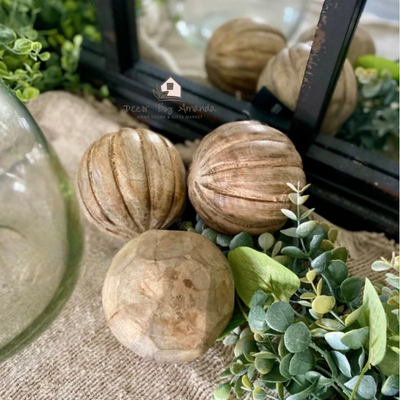Wood Teak Balls