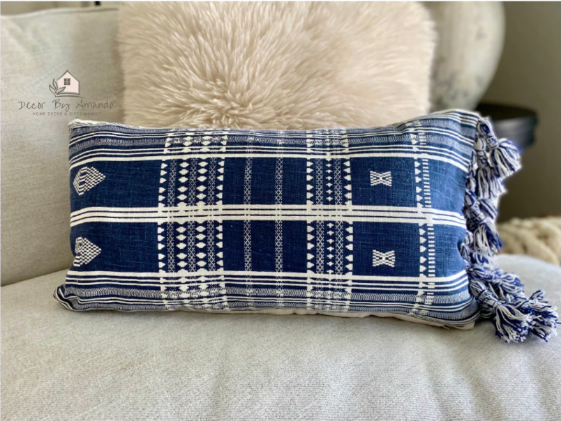 Set/2 Batik Pattern Print Pillow Covers