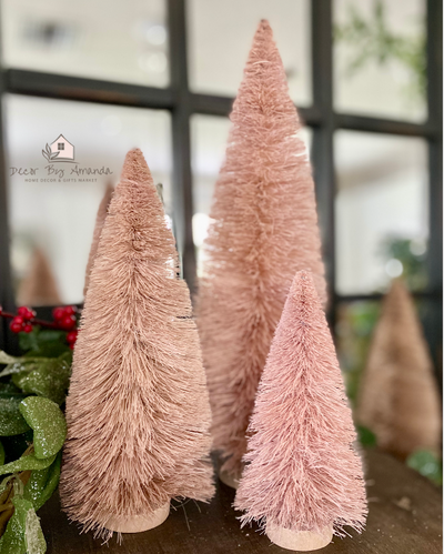 9" Sisal Bottle Brush Trees
