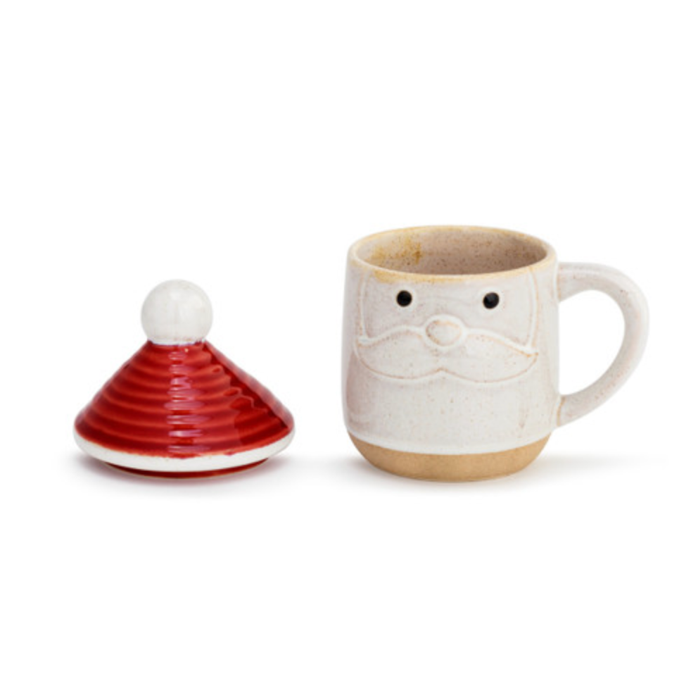 Snow Day Santa Mug With Lid