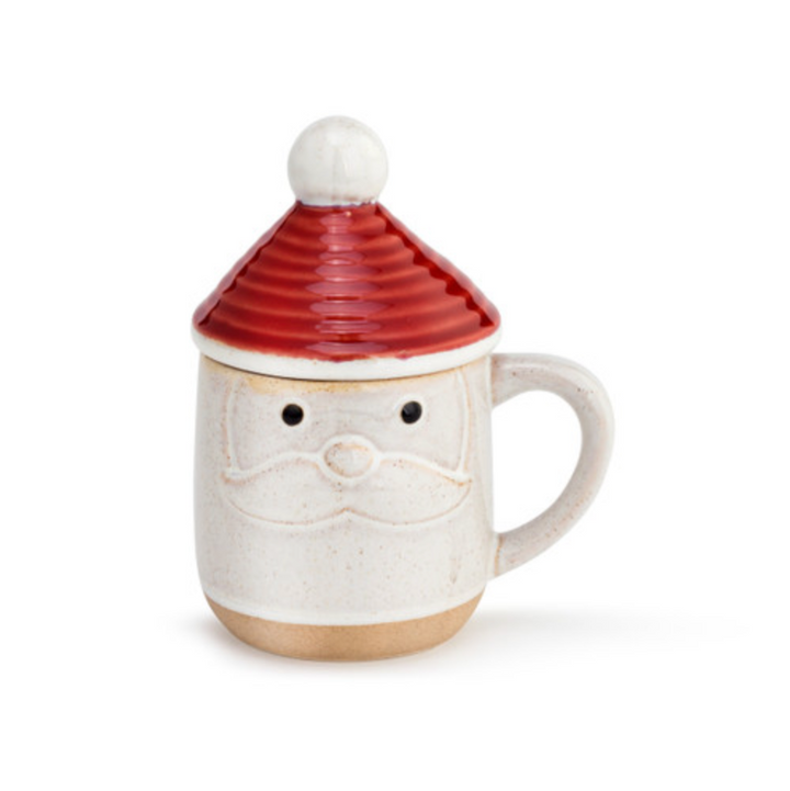 Snow Day Santa Mug With Lid