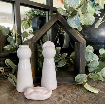 Milk Glazed Nativity Scene