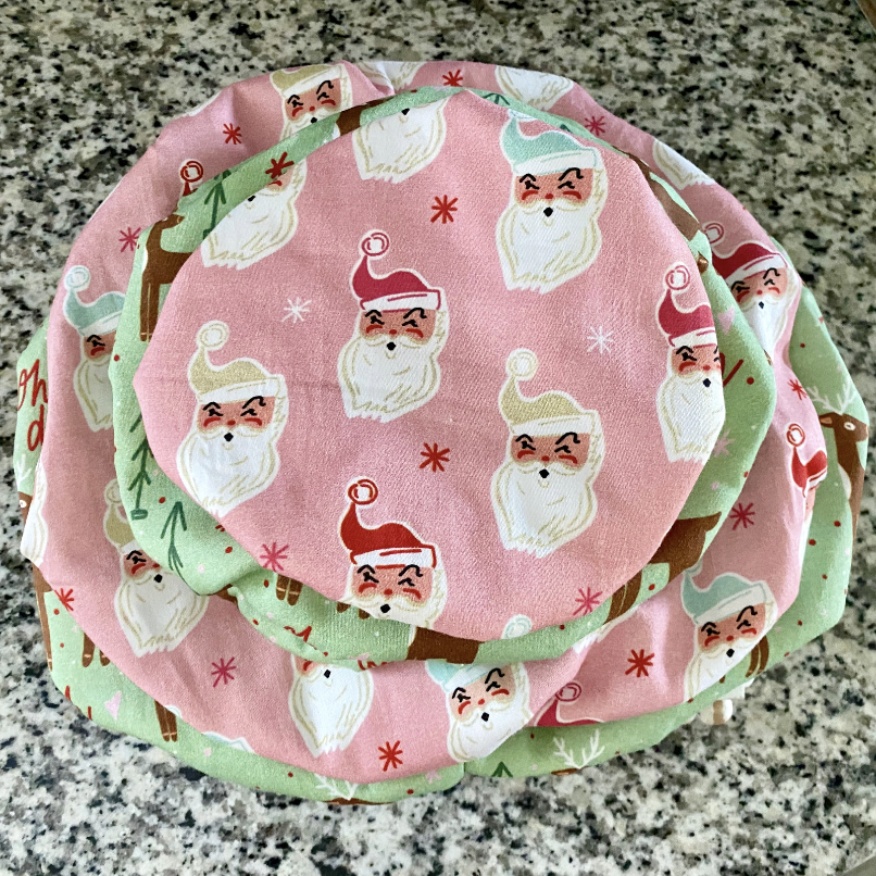 Holiday Fabric Bowl Covers
