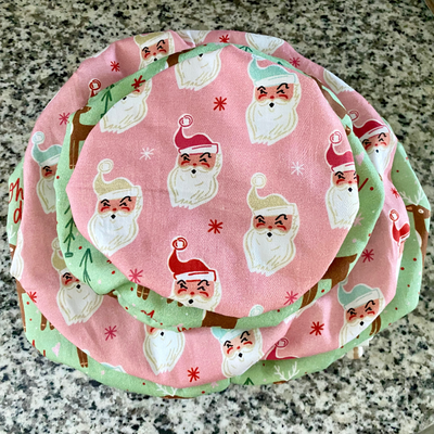 Holiday Fabric Bowl Covers