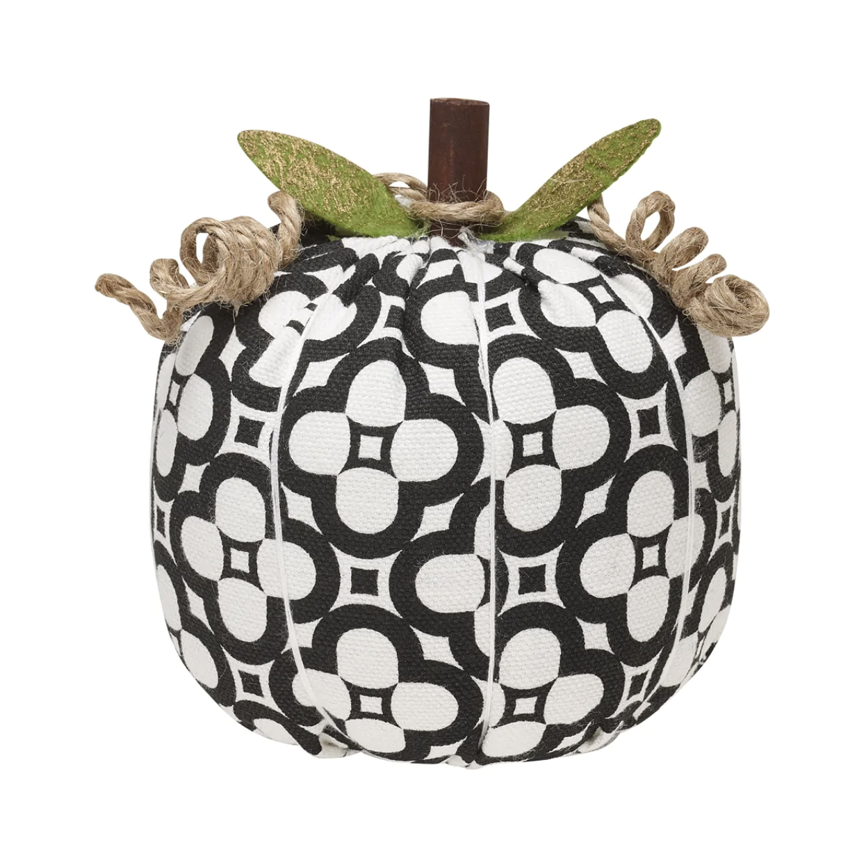 Patterned Fabric Stuffed Pumpkins
