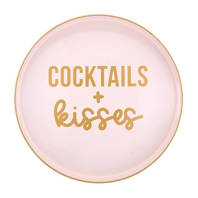 Cocktails + Kisses Serving Tray