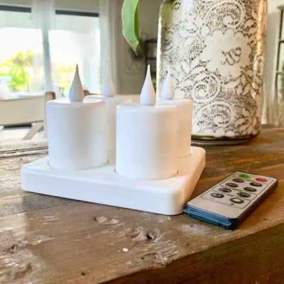 S/4 Flameless Candles
