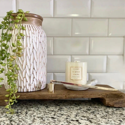 Winter White Scented Pillar Candle