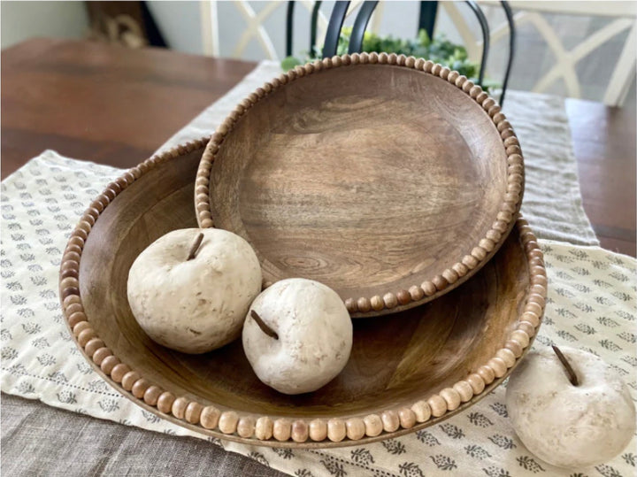 Nesting Wood Serving Bowl Set