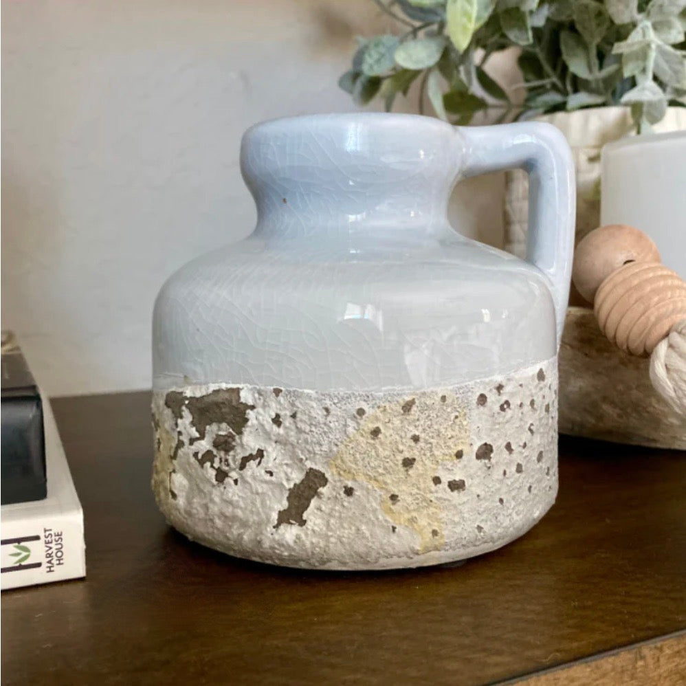 One Handled Earthenware Vase