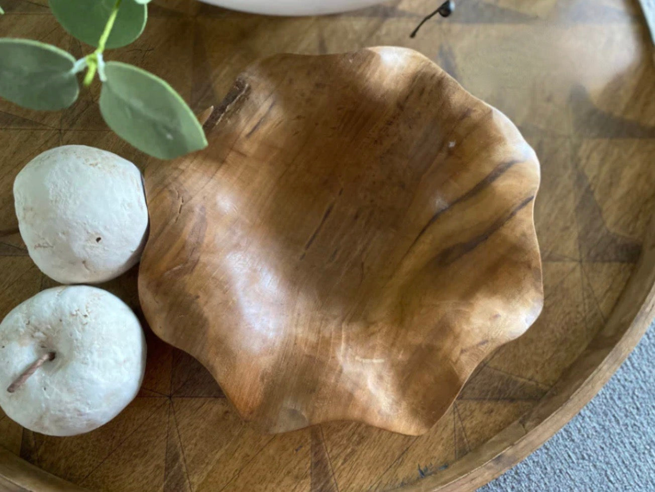 S/2 Organic Teak Bowls