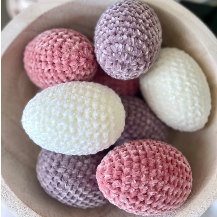 Set/3 Crochet Easter Eggs