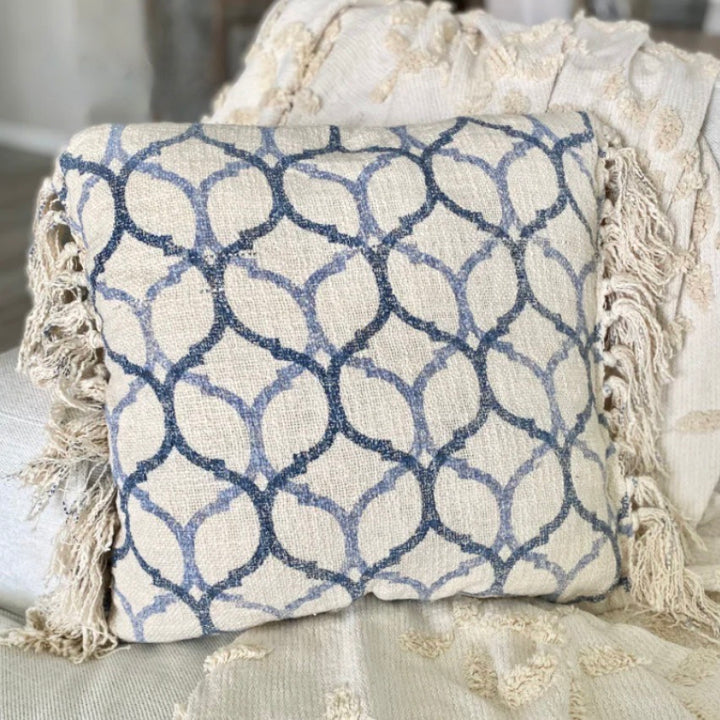 Ogee Pattern Stonewashed Pillow