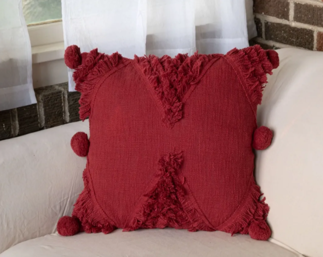 Set/2 Cherry Red Pillows